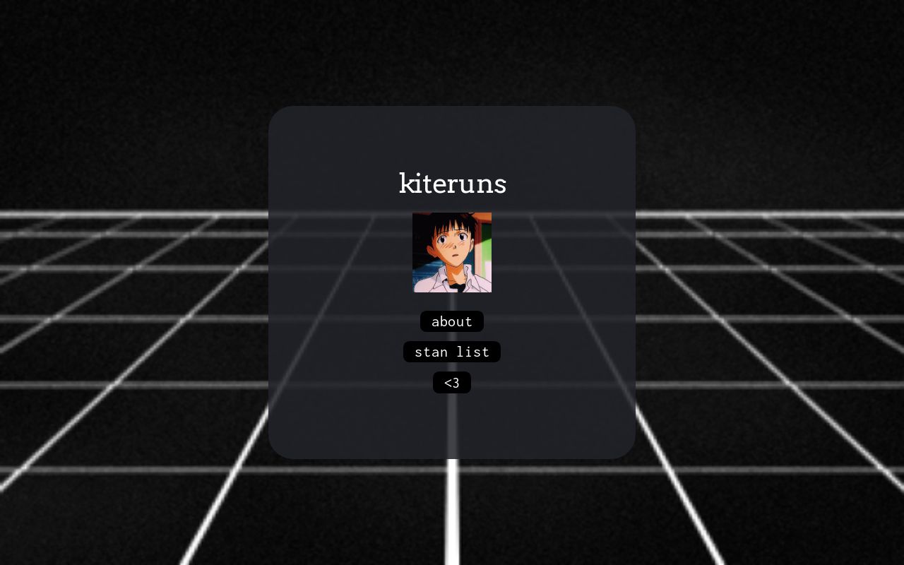 Carrd profile picture for @kites